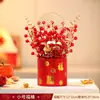 2027 Año Nuevo Chino del Carnero Fruta Roja Cubo de la Fortuna Adorno Festival de Primavera Año Nuevo Decoración de Atmósfera para Sala de Estar Decoraciones de Frutas de la Riqueza Venta al por Mayor