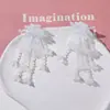 Japonés y coreano nuevo borla lirio del valle flores de cristal diy tejido a mano horquilla de cuentas accesorios para el cabello pendientes material al por mayor