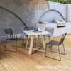 Silla de Comedor de Malla de Hierro Impermeable y Resistente al Sol para Exteriores para Hotel, Cafetería, Oficina, Área de Descanso, Uso Comercial al Aire Libre, Silla de Ocio Resistente a la Intemperie