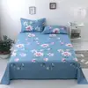 Sábana 100% Algodón Puro, Estilo Fresco Funda de Almohada de Algodón Simple para Cama Individual, Sábana de Una Pieza de Algodón Lavado, Juego de Tres Piezas para Dormitorio Estudiantil
