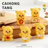 Série Loja de Sobremesas de Resina Urso Manteiga Desenho Animado Acessórios DIY Enfeites de Mesa Pequenos Pingentes Adereços para Vídeos Curtos
