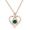 Comercio Electrónico Transfronterizo Europeo y Americano Plata de Ley S925 Estilo Nuevo Cadena para Clavícula Incrustada de Diamantes Collar Elegante en Forma de Corazón Regalo del Día de la Madre Primera Opción