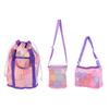Nueva bolsa de juguetes para niños, bolsa de almacenamiento de conchas, bolsa de playa de viaje, bolsa de playa con perspectiva hueca, bolso de hombro