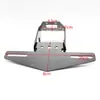 Accesorios de modificación de motocicleta marco de matrícula trasera roto marco de matrícula trasera se puede plegar con luces para NINJA250 Z900