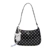 Bolso pequeño fresco y dulce al por mayor para mujer, nuevo bolso de hombro de lunares de lujo ligero para el verano de 2026, bolso de axila para el trabajo