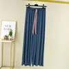 Calça feminina casual de verão, novo estilo, fina, cintura alta, com cordão, cor contrastante, solta, plus size, perna larga