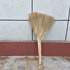 Vassoura pequena feita à mão pele vermelha capim manila unidade escolar vassoura de limpeza vassoura antiga vassoura de limpeza interna vassoura de muda de seda dourada