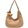 Bolsa de Ombro Transfronteiriça Estilo Coreano, Moderna para o Dia a Dia, Grande Capacidade, Versátil, Tendência, de Alta Qualidade, Retrô, Acabamento Fosco