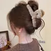 Pinzas para el pelo de felpa de alta gama para otoño e invierno, pinzas de tiburón, pinzas para el pelo de lazo de gran capacidad, accesorios para el pelo de mujer para la parte posterior de la cabeza