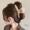 Pinza de garra floral para otoño e invierno para mujer, pinza de tiburón grande de alta gama para cabello grueso, accesorio para el cabello Maillard