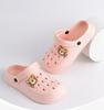 Sapatos de parentalidade de EVA plástico para homens e mulheres, bico plano, respiráveis, cor sólida, sapatos de praia, uso doméstico, sandálias de viagem