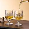 Copa de Vino Bantam Tallada de Estilo Europeo de Alta Gama para el Hogar Lujo Ligero Vintage Copa de Brandy Cáliz Copa de Whisky Copa de Agua