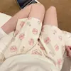 Pantalones Cortos de Algodón Nube de Verano para Mujer, Delgados, Talla Grande 110 kg, Casual Holgados, Relajados de Cintura Alta Pierna Ancha para Caminar