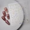 Nuevas pegatinas de arte de uñas transfronterizas al por mayor doradas retro tótem de estrella sol joyería pegatinas de uñas adhesivas líquidas