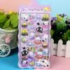 Adesivos Tridimensionais de Desenho Animado para Crianças Adesivos de Animais Fofos de Cristal Meninas Transparente 3D Alto Relevo Adesivos Divertidos para Celular