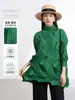 Camiseta Plisada Hecha a Mano de Issey Miyake Japón Más Vendida Irregular Holgada de Longitud Media Cubre Imperfecciones Manga Larga Jersey Versátil
