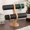Suporte de exibição de relógio display moldura de bambu de jade adereços de pulseira armário de exibição de anel de cabelo suporte de corda de cabeça joias vestiário