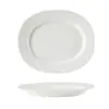 Plato de Cerámica Ovalado Plato para el Hogar Tazón para Yogur Vajilla Japonesa Plato para Postre Occidental Plato para Ensalada de Frutas de Desayuno
