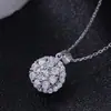 2020 Nueva Moda Mismo Estilo de TikTok Celebridad de Internet Collar Giratorio Colgante Giratorio para Mujer Circonita Acero de Titanio Moda Cadena para Clavícula
