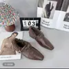 Zapatos Planos de Mujer 2026 de Moda Tendencia Invierno Estilo Nuevo Estilo Coreano Felpa Adicional Moda Punta Fina Zapatos Pequeños de Piel Versátiles Tacón Bajo Zapatos de Mujer