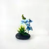 Novo Vaso Preto Pedra 3 Flores Phalaenopsis Suculenta Bonsai Flor Fornecimento Direto do Fabricante Decoração de Casa da Moda