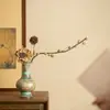 Adornos Cerámicos Hechos a Mano de Jingdezhen Estilo Chino Nuevo Jarrón Decorativo para Sala de Estar Adornos para Juego de Té Juego de Té Estilo Palacio Esmaltado
