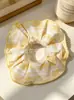 Laços de Cabelo Frescos e Doces em Tecido Estilo Coreano com Estampas Florais, Scrunchies para Mulheres, Suprimentos para Lojas de Acessórios, Direto da Fábrica