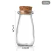 Pote Transparente para Pudim com Tampa 500ml Garrafa de Leite Garrafa de Vidro Espesso para Bebidas Garrafa Vazia Atacado