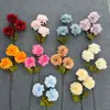 Arranjo de flores de peônia estilo chinês, 3 peças, estilo Chanel, flores de casamento de alta qualidade, decoração de sala de estar, paisagismo externo