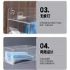Caja de almacenamiento de mascarillas de tres compartimentos, para montar en la pared, para uso comercial en restaurantes de cadena, diseñada para un fácil acceso en la entrada, y adecuada para colgar en la pared; hecho de acrílico