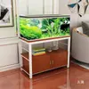 Acero y madera nuevo mueble base para acuario marco base metálico base acero inoxidable tanque de plantas estante para acuario gabinete de hierro para acuario