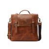 Bolsa de Ombro Casual Personalizada em Couro Bovino de Primeira Camada para Homens, Bolsa Masculina, Bolsa Transversal, Mochila Pequena Multifuncional para Mulheres para Viagens de Negócios