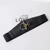 Abrigo sello de cintura moda femenina falda a juego moderno elástico vestido elástico ropa exterior versátil accesorios de cinturón ancho decorativo