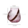 Estilo europeu vaso de vidro portátil high-end Internet celebridade flor cesta flor planta verde garrafa hidropônica sala de estar decoração de entrada ornamentos