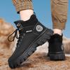 Sapatos masculinos outono antiderrapante resistente ao desgaste trabalho ao ar livre de cano alto sapatos de ferramentas ao ar livre amarelo novo esporte masculino botas martin