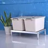 Estantería de cocina de acero inoxidable, soporte de microondas de una sola capa, divisor de gabinete, rejilla para horno y partición de almacenamiento