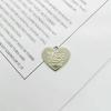 Accesorios de joyería DIY hechos a mano, material de aleación de color caramelo, pintura, colgante de corazón de melocotón, llavero casero de amor con colgante