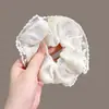 Scrunchie Floral Estilo Floresta para Mulheres, Elástico de Cabelo, Acessório de Cabelo, Novo Elástico de Cabelo Estilo Coreano 2025, Elástico de Cabelo com Laço, Ornamento de Cabelo