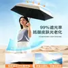 Sombrilla de Sol, Protección Solar, Protección UV, Doble Uso para Sol y Lluvia, Plegable Compacta Portátil Mini Cápsula para Mujer Venta al por Mayor