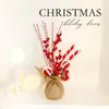 Adornos de lino para Navidad Adornos de escena navideña europea Decoraciones de árbol de Navidad con frutos rojos En stock