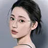 Gafas Sin Montura de Titanio Puro Ultraligeras para Mujer, Aptas para Lentes Graduados, Diseño de Alta Gama, Estilo Puro y Deseable, Bloqueo de Luz Azul, Monturas de Gafas Sin Marco