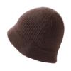 Gorro de cachemira para niños, 100% cachemira pura, para otoño e invierno, nuevo gorro de punto cálido, grueso, resistente al frío, de tres hilos