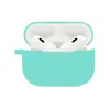 Adecuado para AirPods Tercera Generación Cubierta Protectora Cubierta para Audífonos Inalámbricos Bluetooth de Apple Estuche Protector para Audífonos de Silicona de Color Puro