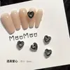 Rhinestones Transparentes Grises para Uñas con Base Puntiaguda, Rhinestones de Forma Irregular, Rhinestones en Forma de Corazón, Rhinestones de Azúcar Hielo, Rhinestones Grandes en Forma de Huevo de Paloma, Rhinestones para Uñas, Decoraciones de Uñas Portátiles