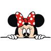 Mickey Minnie Mickey Mouse Adesivo de Carro Fofo Capa Cobertura de Arranhão Desenho Animado Personalizado Carroceria Criativo Adesivo à Prova d'Água
