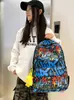 Mochilas Escolares, Mochilas Graffiti de Alta Aparência na Moda, Mochilas Escolares para Meninos e Meninas do Ensino Fundamental, Mochilas Casuais e Bonitas de Grande Capacidade