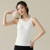 Chaleco de Modal para Mujer, Chaleco Base de Capa Interior de Color Sólido Acanalado de Verano, Camisola Fresca de Verano para Mujer
