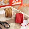 Cuerda de terciopelo de doble cara de 3 mm rojo marrón cuerda de cuero de terciopelo coreano joyería diy empaque para hornear bolsa de cuerda decorativa 20 metros