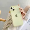 Nueva Chica Gordita para Apple 15promax Ojos Grandes TPU Simple Color Sólido Transparente 7 Funda Suave 11 Funda para Teléfono Móvil