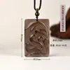 Colgante de Joyería de Zorro de Obsidiana Natural Hanjie Cristal Blanco Zorro de Nueve Colas Amor Año Zodiacal Colgante de Collar para Mujer